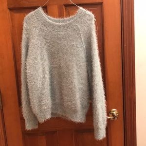 Teal fluffy sweater
